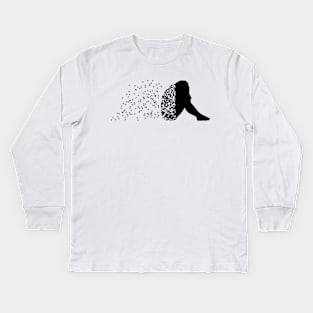 falling apart | melted | energy loss Kids Long Sleeve T-Shirt